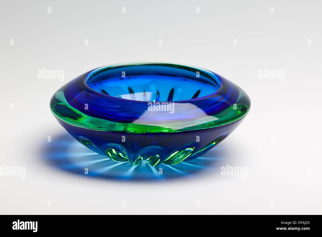 Murano glass 'UFO' bowl or ashtray Stock Photo