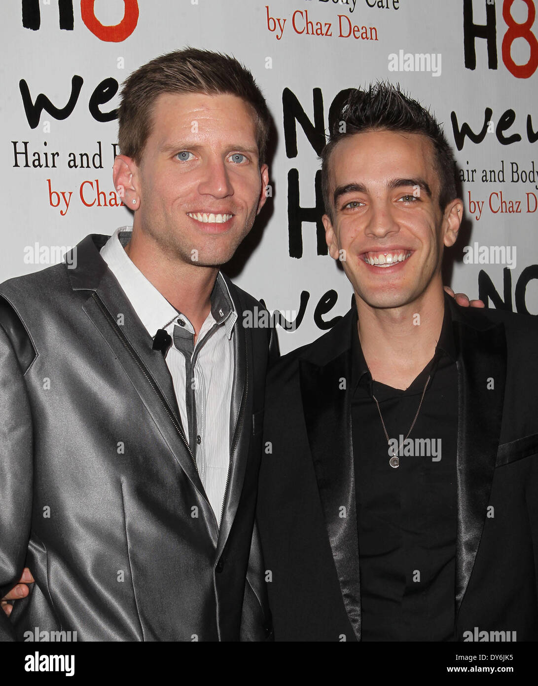 NOH8 Celebrity Studded 4th Anniversary Party at Avalon - arrivalsFeaturing: Jeff Parshley,Adam Bouska Where: Hollywood California USAWhen: 13 Dec 2012 Stock Photo