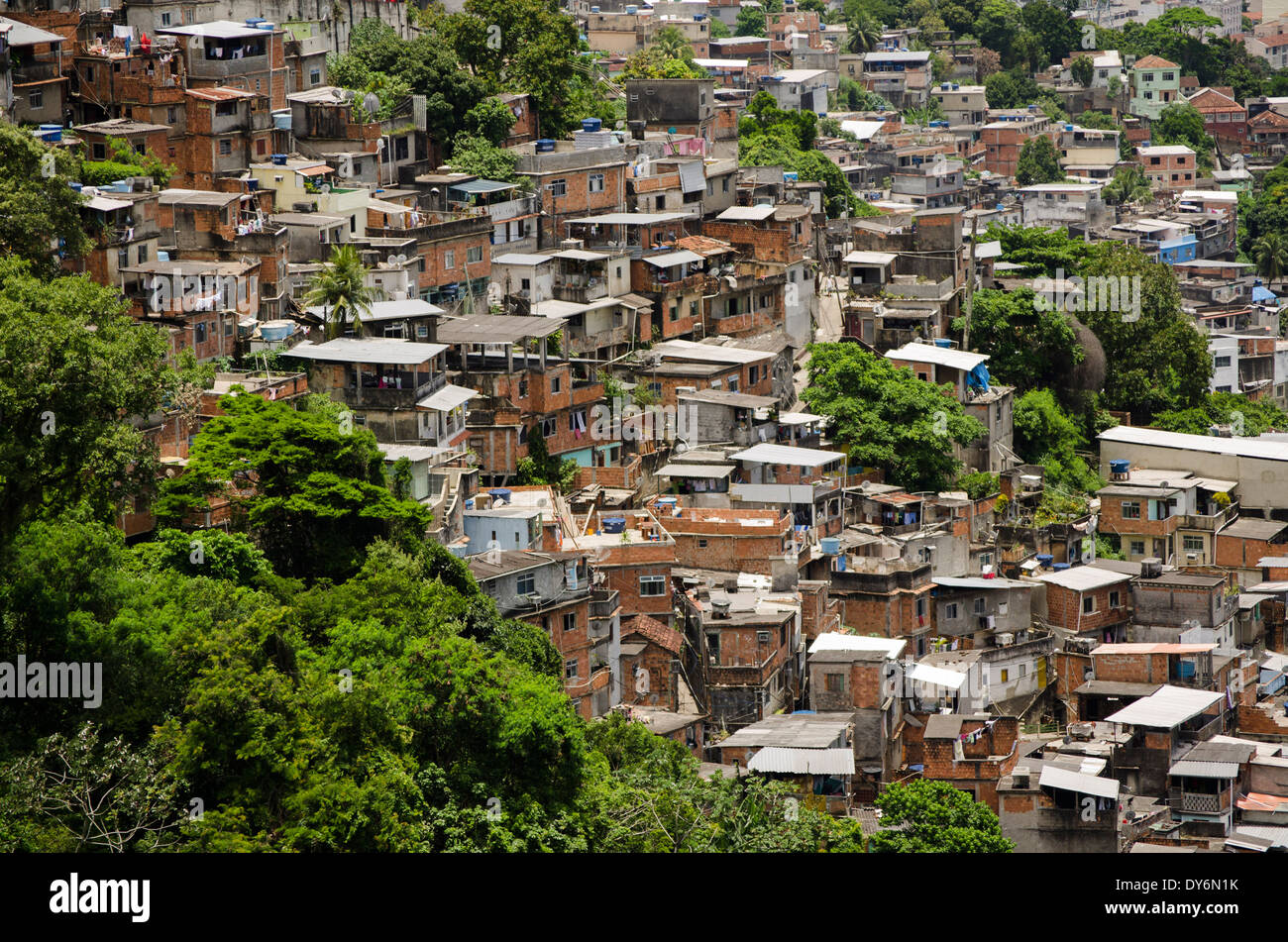 Favela Rocinha, Rio de Janeiro, Brazil Stock Photo