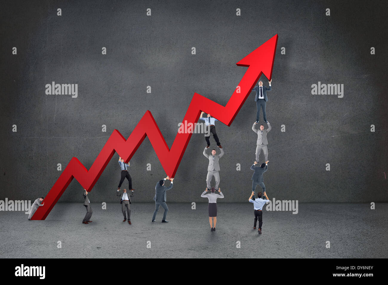 Composite image of business team Stock Photo - Alamy