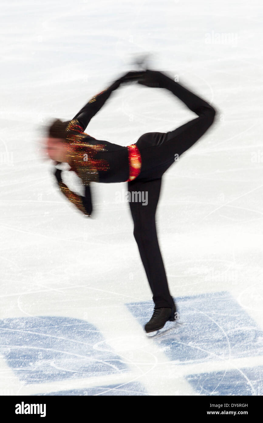 Jorik Hendrickk (BEL) competing in the Men's Short Program Figure