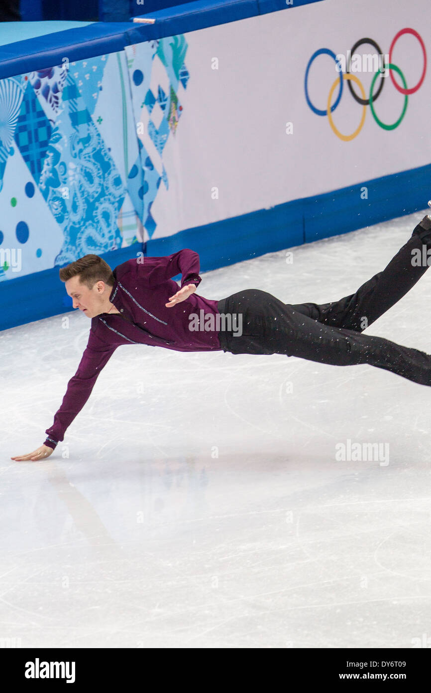 Jeremy Abbott (USA) competing in the Men's Short Program Figure Skating