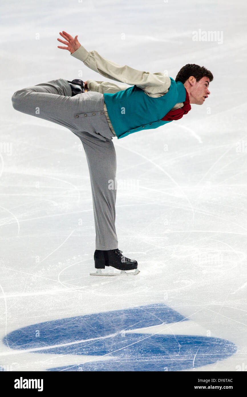 Javier Raya (ESP) competing in the Men's Short Program Figure Skating ...