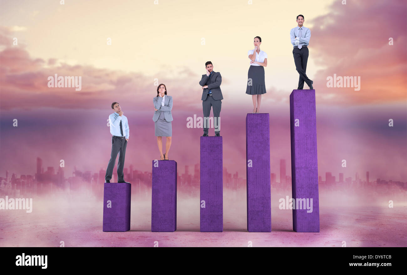 Composite image of business people standing Stock Photo Alamy
