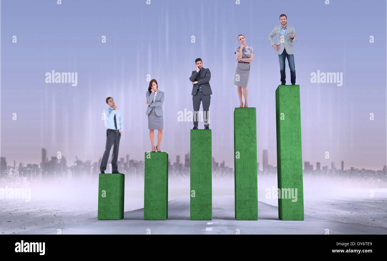 Composite image of business people standing Stock Photo Alamy