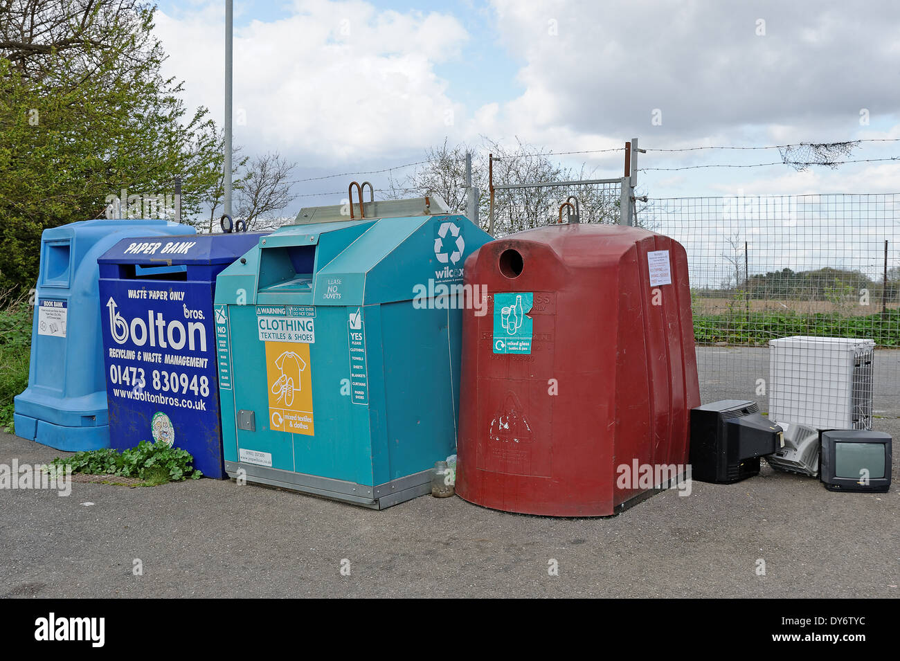 Colorful Waste Bins Stock Photos Colorful Waste Bins Stock