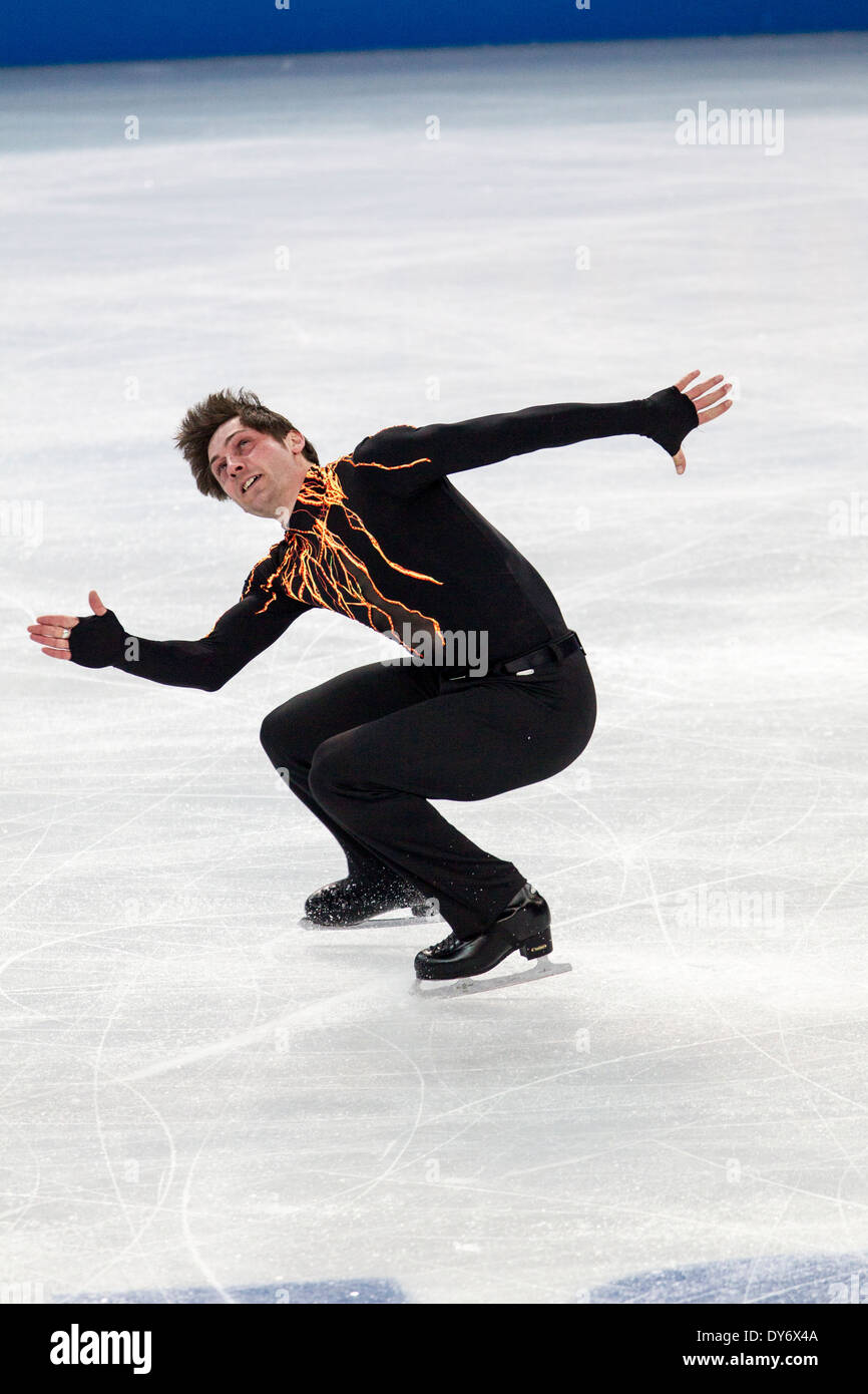 Brian Joubert (FRA) competing in the Men's Short Program Figure Skating