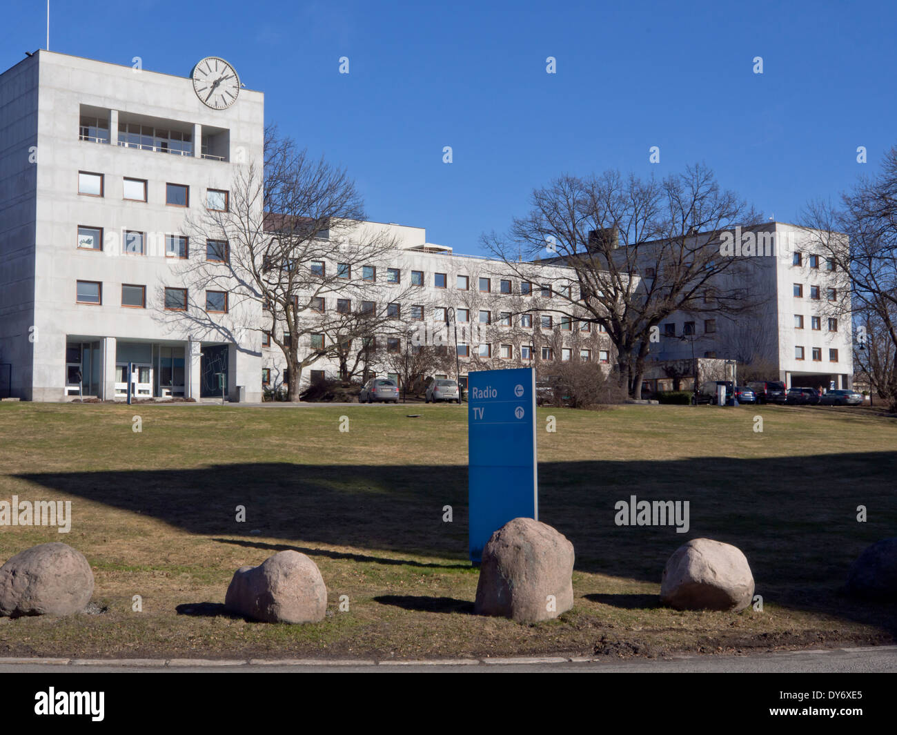 NRK, Norwegian broadcasting corporation headquarters in Oslo Norway, the  center of public radio and television, first to ditch FM in favour of DAB+  Stock Photo - Alamy