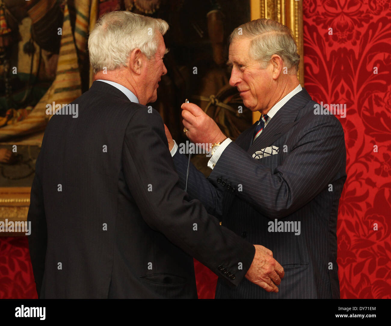Prince Charles, Prince of Wales presents medals at The Prince of Wales