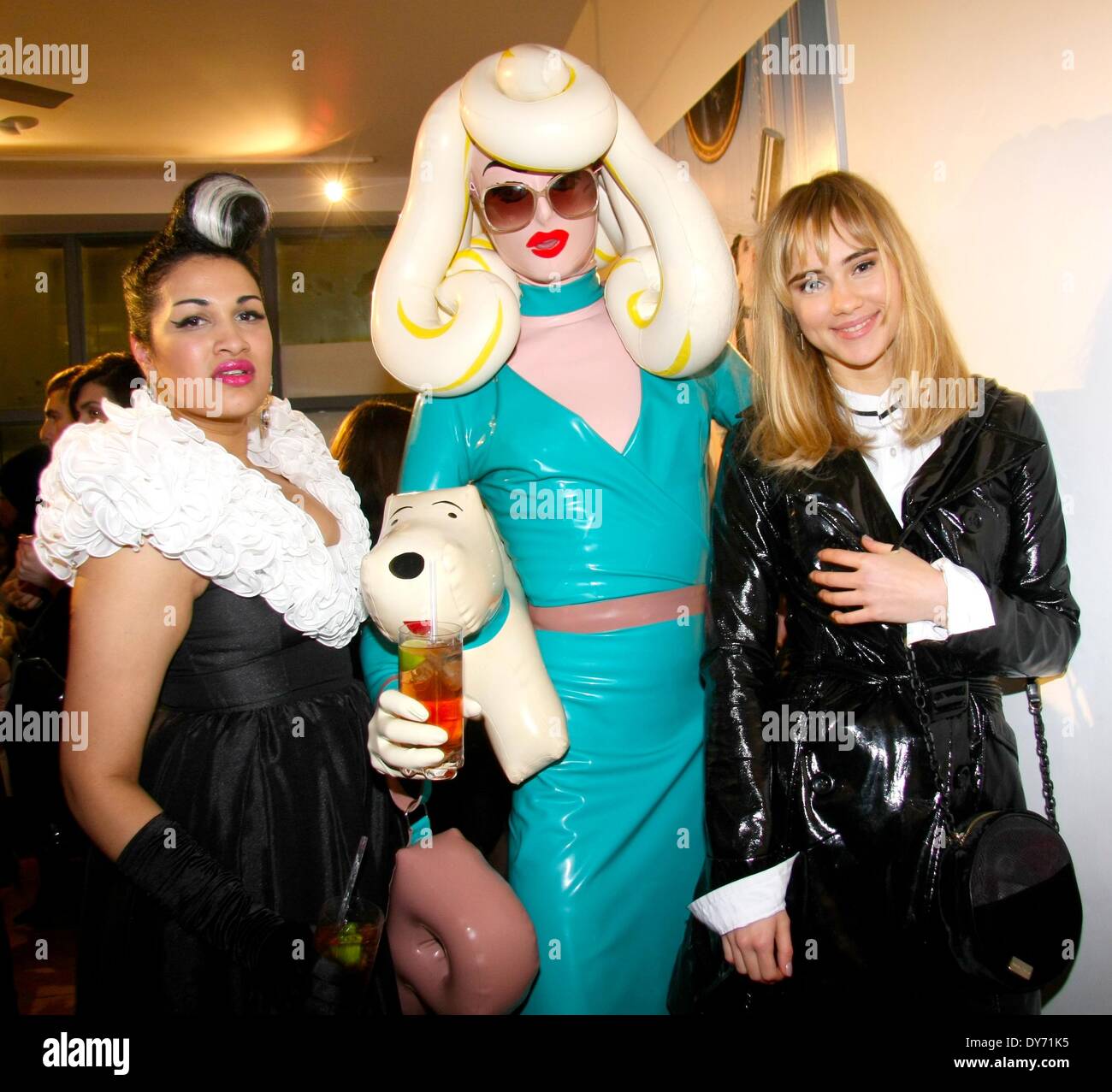 Snow Queen Vodka Calender 2013 launch held at Gallery DIFFERENT Featuring: Pandemonia,Bishi,Suki Waterhouse Where: London United Kingdom When: 18 Dec 2012 Stock Photo
