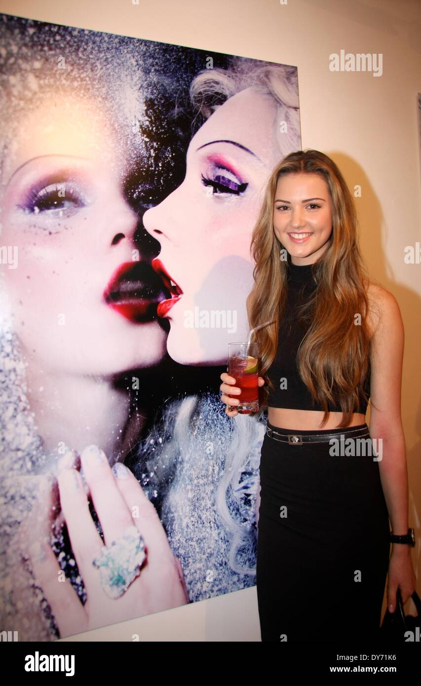 Snow Queen Vodka Calender 2013 launch held at Gallery DIFFERENT Featuring: Layla Young Where: London United Kingdom When: 18 Dec 2012 Stock Photo