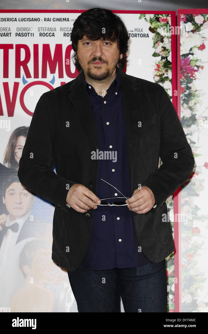 Rome, Italy. 8th Apr, 2014. ROME, ITALY - MARCH 08, 2014 : Actors Ricky Memphis attends '''A FAIRYTALE WEDDING'' (Un Matrimonio da Favola) photocall in Rome - Adriano Cinema Credit:  Andrea Ciucci/NurPhoto/ZUMAPRESS.com/Alamy Live News Stock Photo