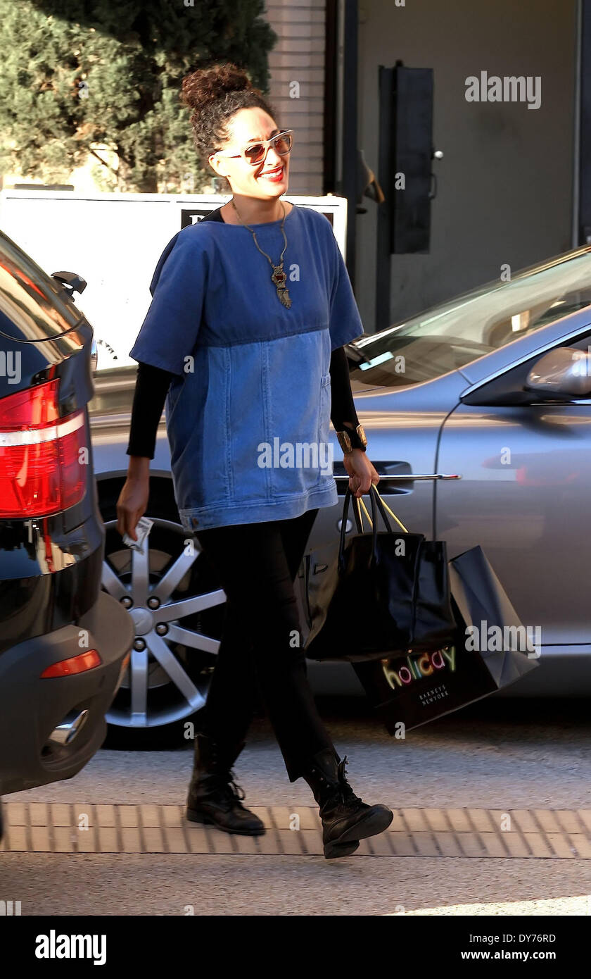 Tracee Ellis Ross leaving Barneys New York department store Featuring