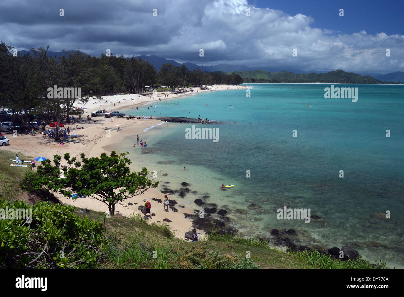 Kailua Beach, windward Oahu, Hawaii, USA Stock Photo