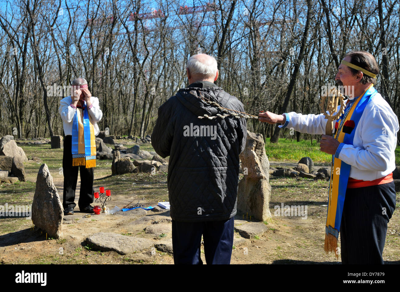 Proto-Slavic pagan rituals in Ukraine.Pagan celebration of Palm Sunday ...
