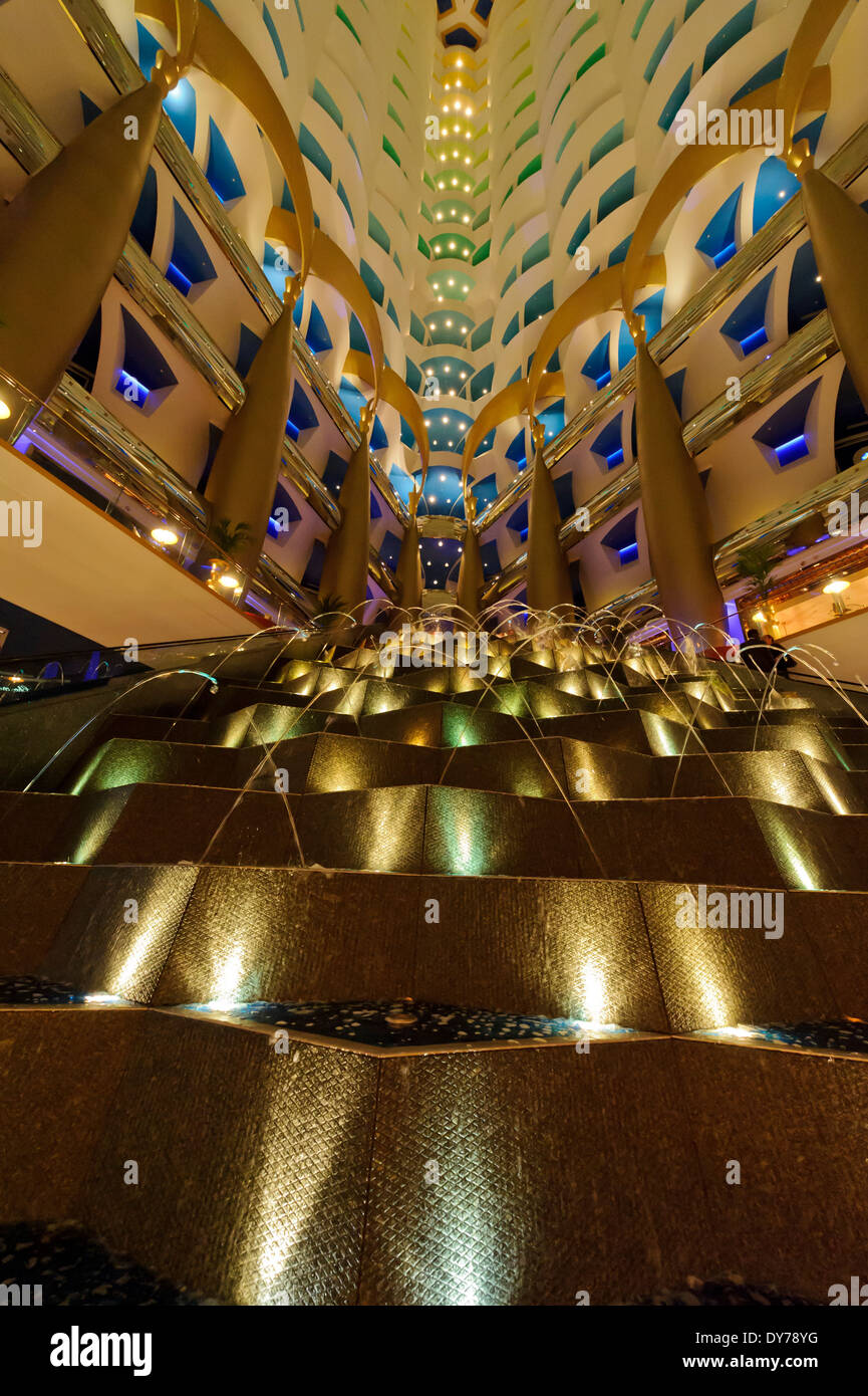 The grand entrance to the Burj Al Arab Hotel, the World's first seven stars hotel, United Arab Emirates(UAE). Stock Photo