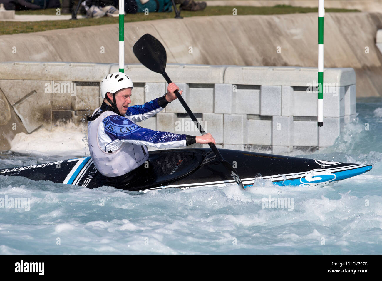 Peter Willett Semi-Final K1 Men's GB Canoe Slalom 2014 
