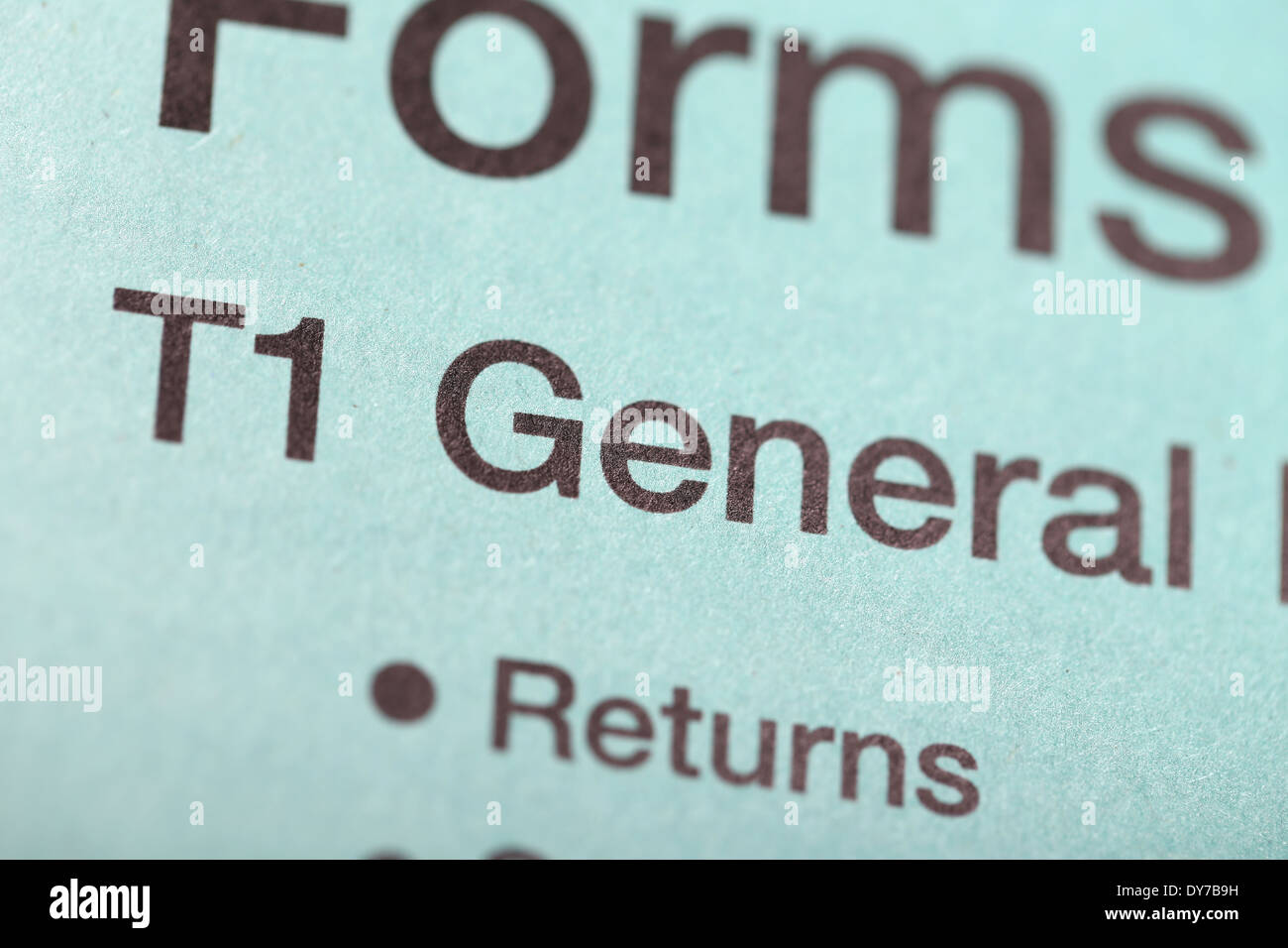 Canadian tax form hi-res stock photography and images - Alamy