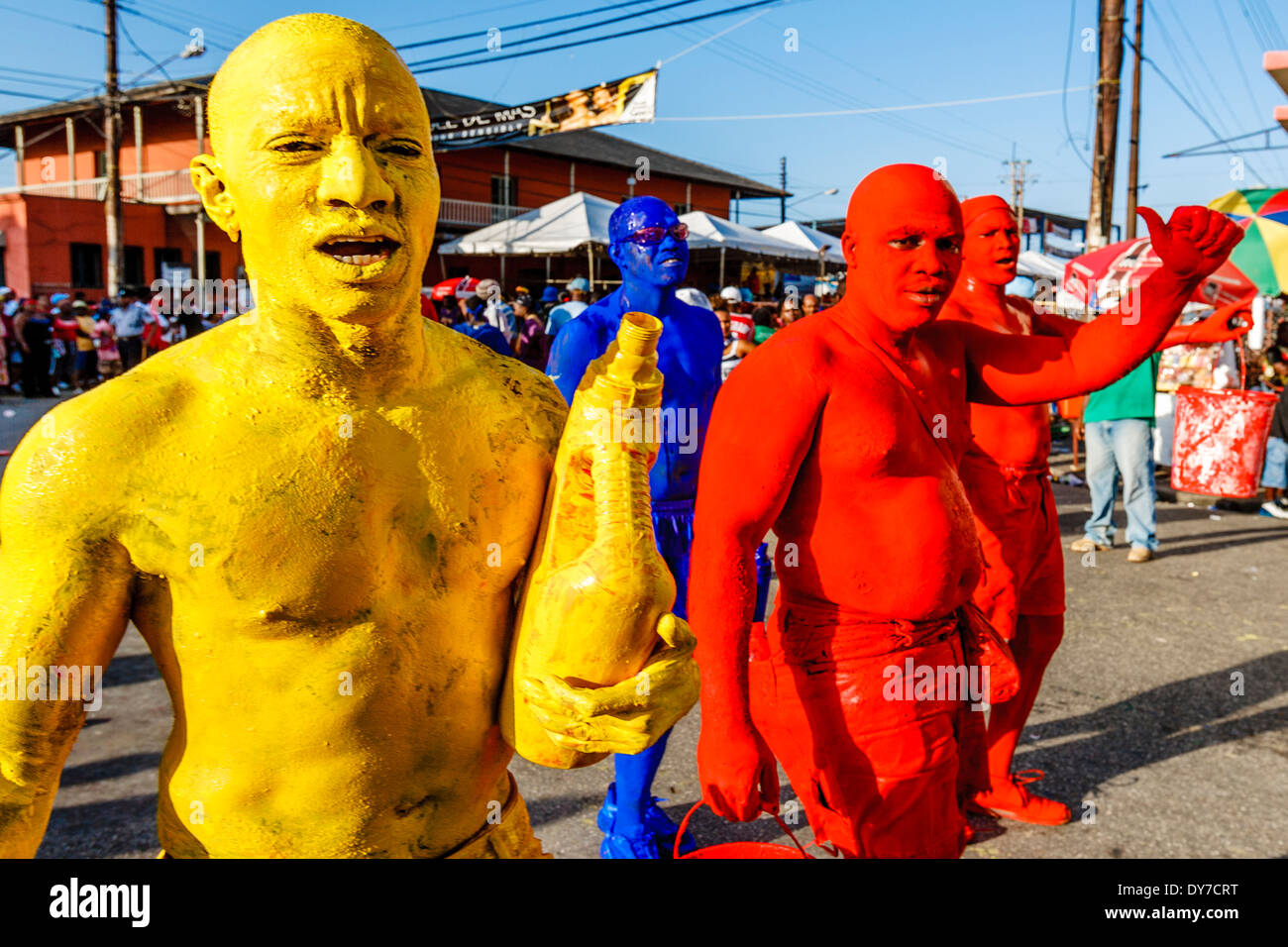 Jouvert, Trinidad Carnival, Port of Spain, Trinidad Stock Photo