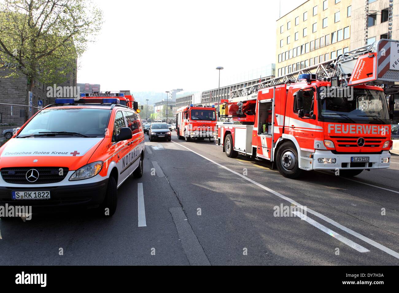 Feature picture of the Stuttgart FD, Germany, photo 03/04/2014 Stock ...