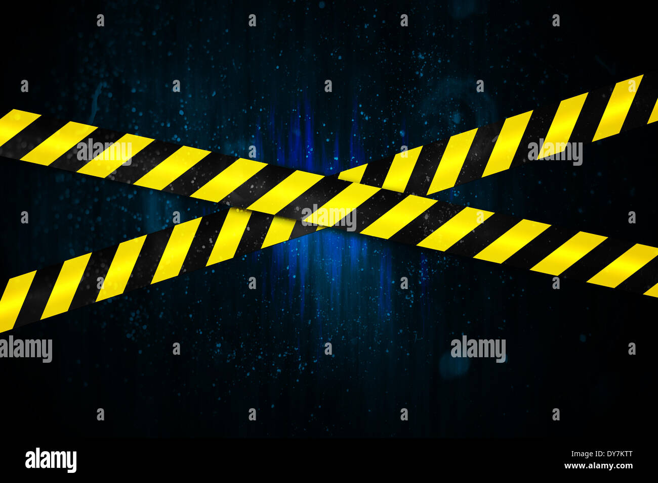 Yellow and black cordon tape Stock Photo Alamy