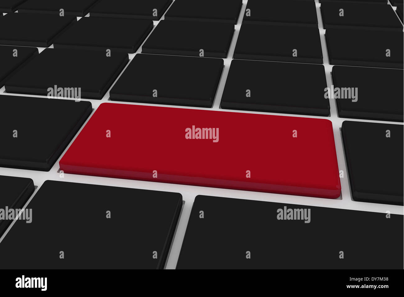 Black keyboard with red key Stock Photo Alamy