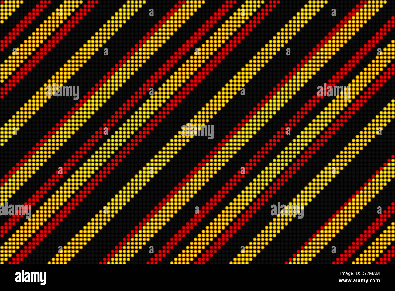 Cool linear pattern in black red and yellow Stock Photo