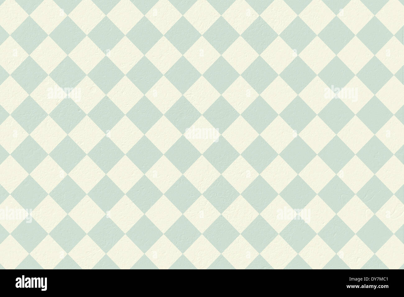 Blue and cream patterned wallpaper Stock Photo