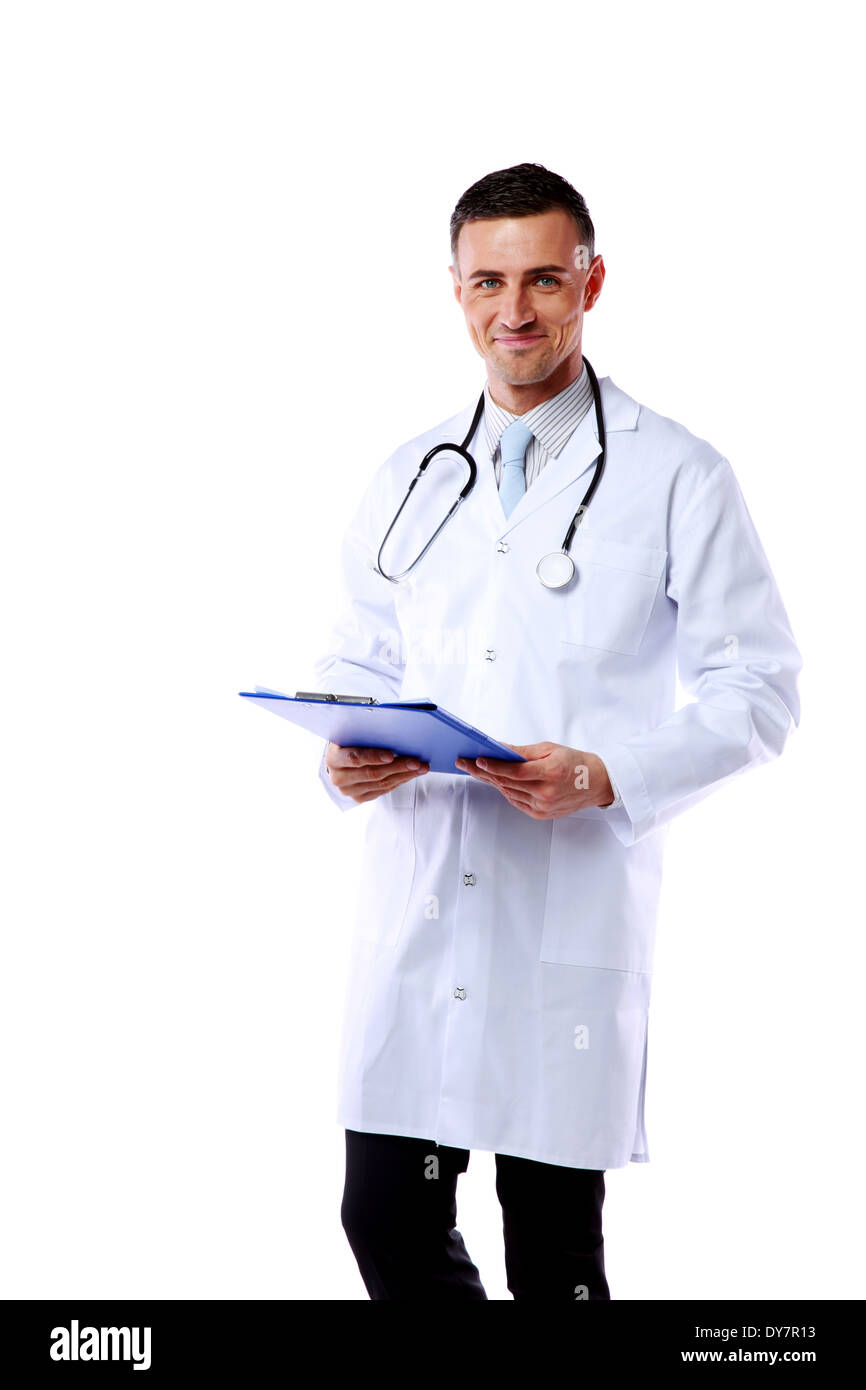 Doctor male clipboard hi-res stock photography and images - Alamy