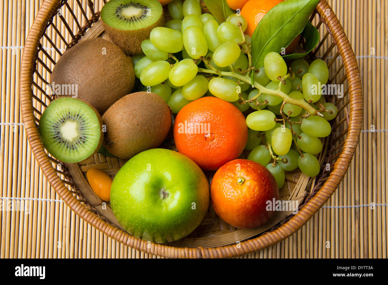 fruit basket Stock Photo