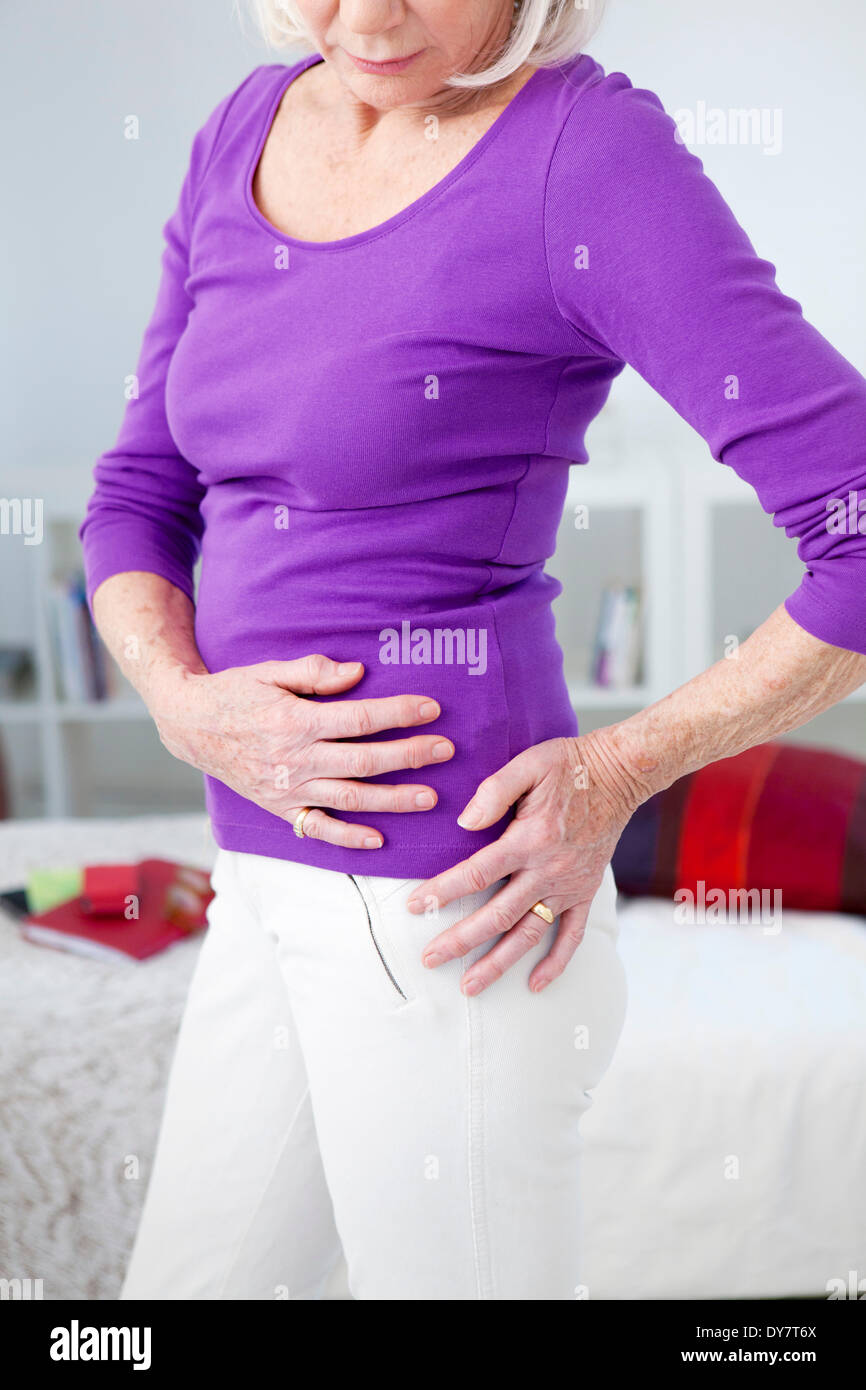 Hip pain in an elderly person Stock Photo Alamy