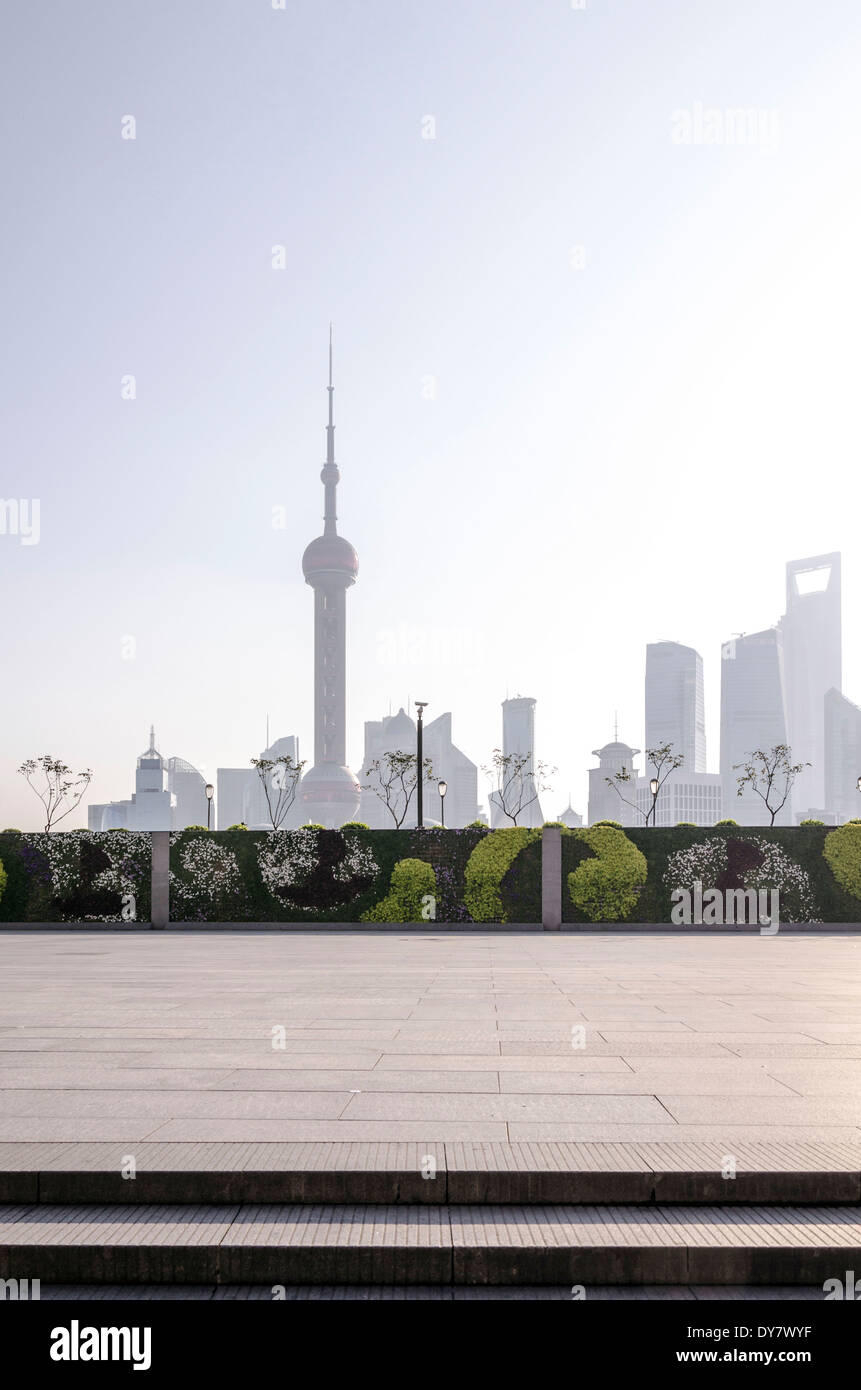 Pudong skyline, Shanghai, China Stock Photo