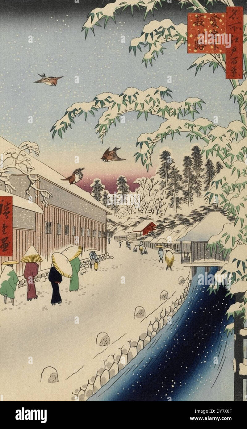 Stampa giapponese. Ando Hiroshige, La spiaggia di Maiko