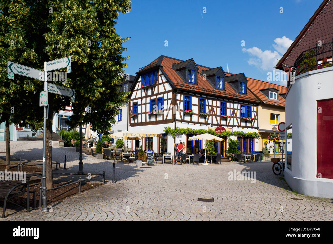 Germany, Hesse, Idstein, Half timbered house Stock Photo