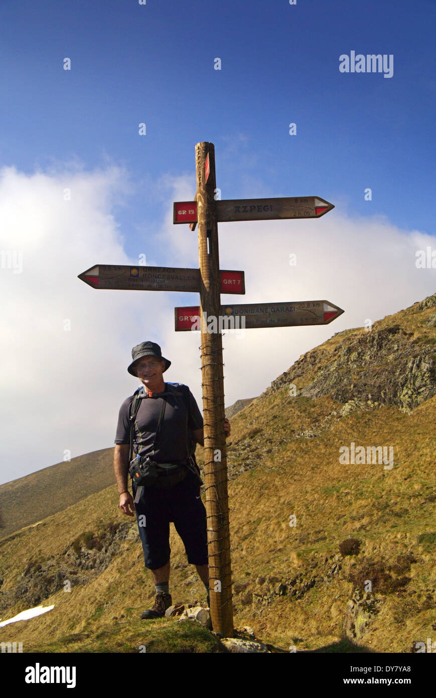 On the Camino De Santiago De Compostella Stock Photo