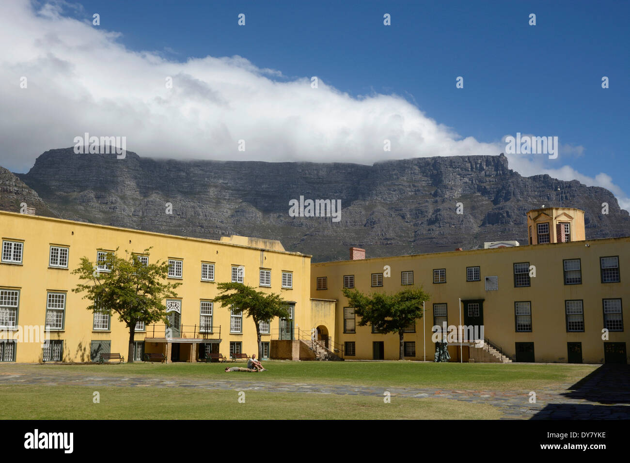 Castle of Good Hope, the Table Mountain at the back, Cape Town, Western Cape, South Africa Stock Photo