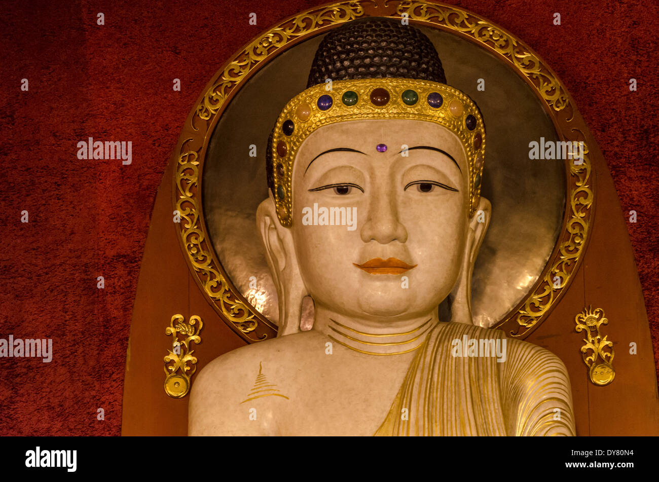 Buddha, Jing An Temple, Shanghai, China Stock Photo