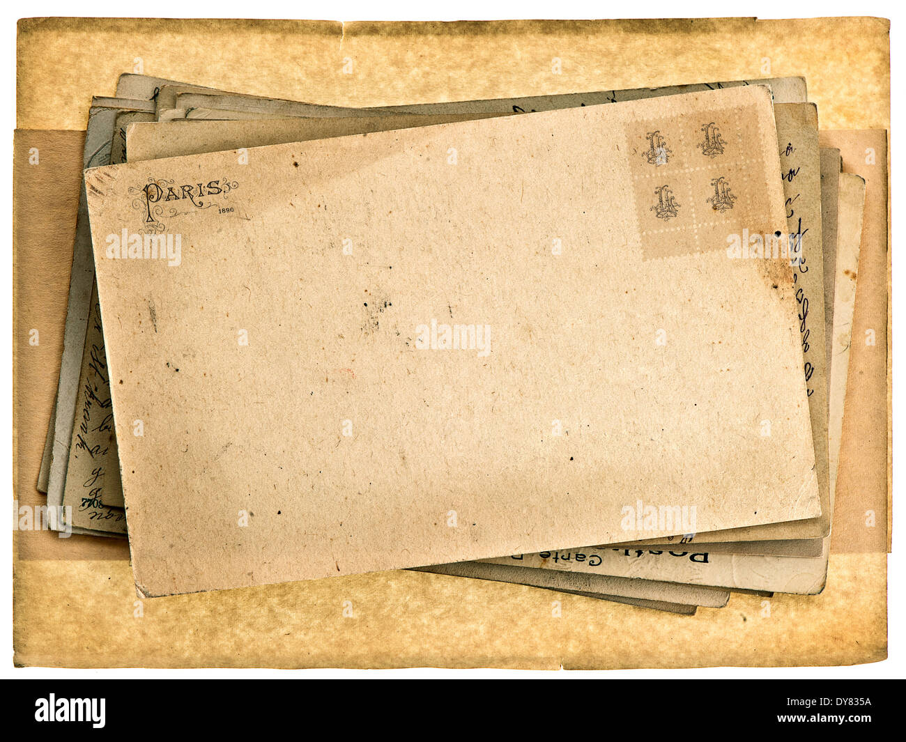 vintage post card background with place for your text Stock Photo Alamy