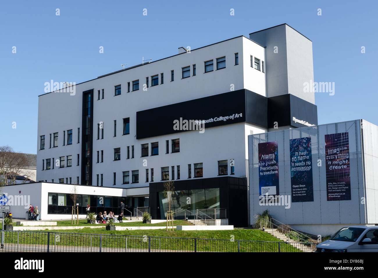 Plymouth College of Art and Design building Stock Photo - Alamy