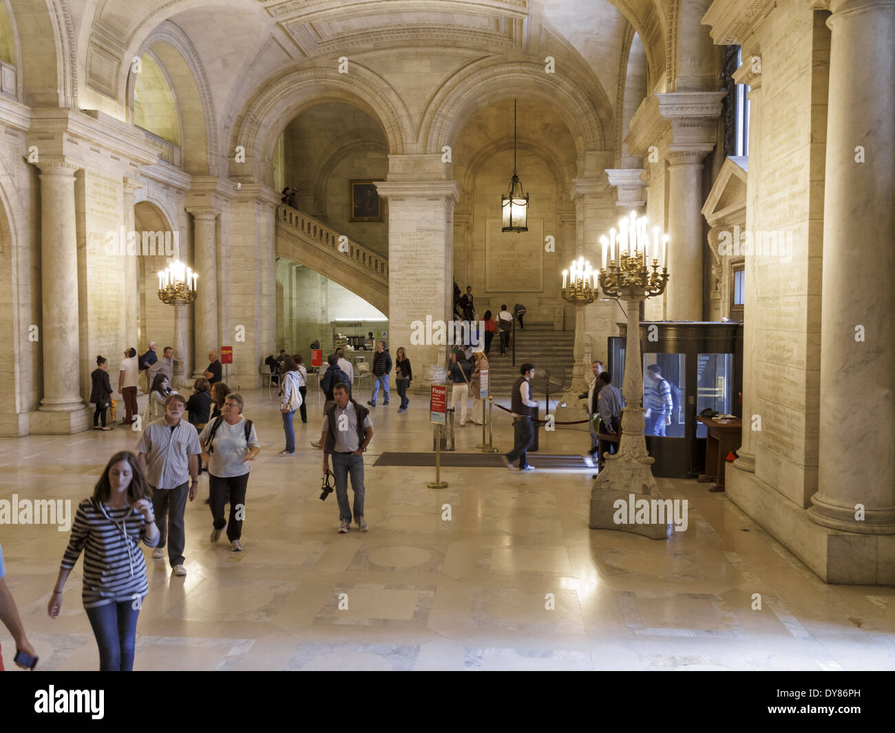 Inside the New York Public Library New York USA Stock Photo - Alamy