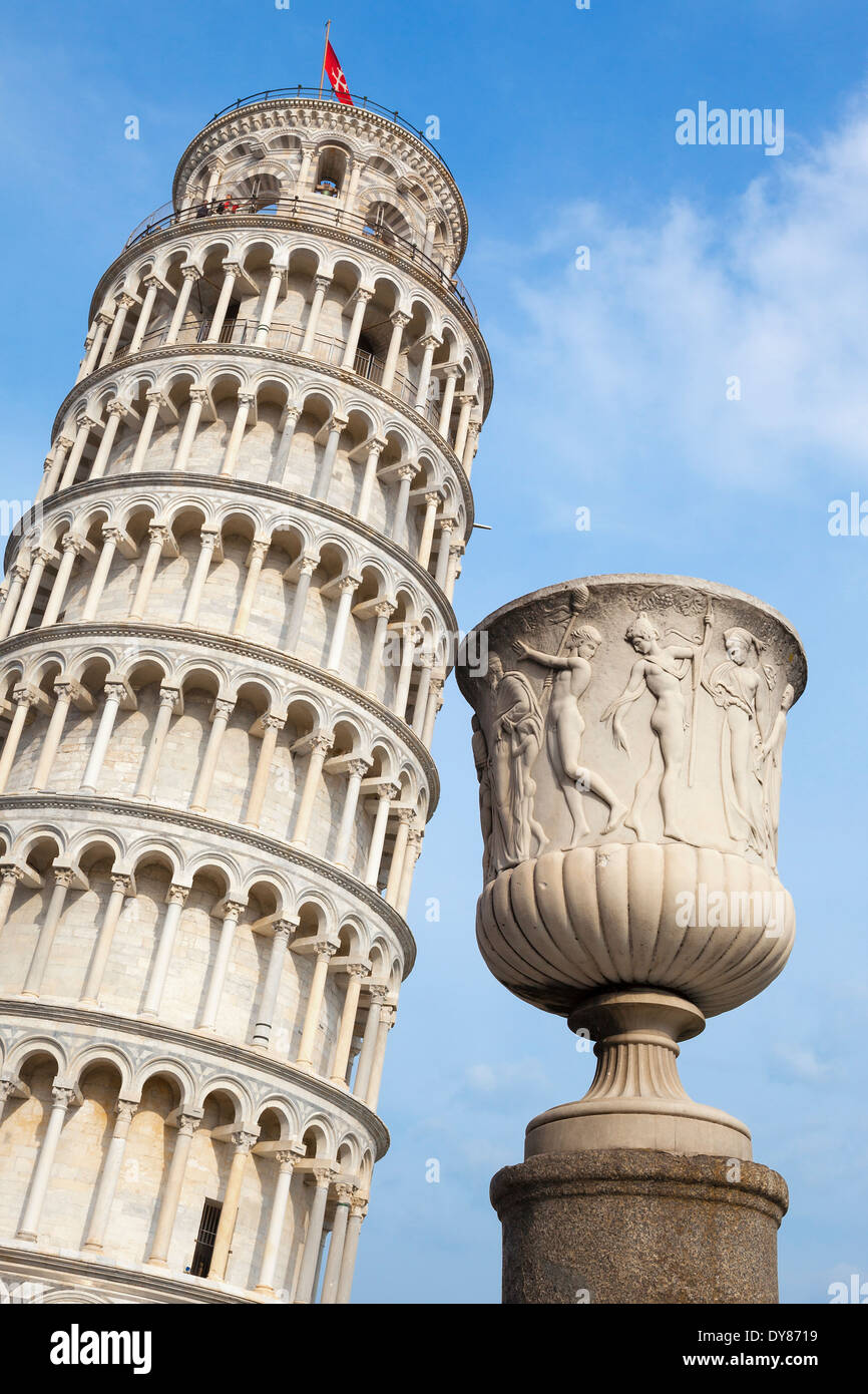 Leaning Tower of Pisa in Tuscany, Italy Stock Photo