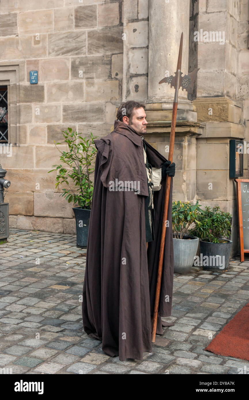 Medieval guard shop costume
