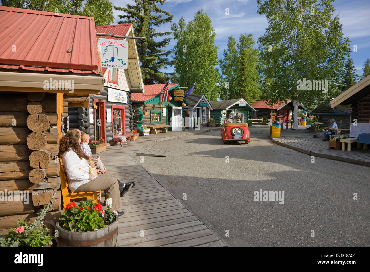 Turn Of The Century Log Cabins In Historic Pioneer Park Fairbanks