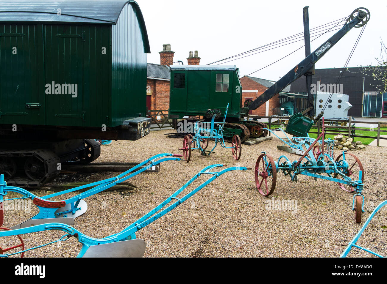 early farming horse drawn machinery antique machines Lincoln City