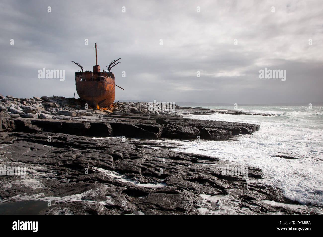 Ship wreck on aran islands hi-res stock photography and images - Alamy