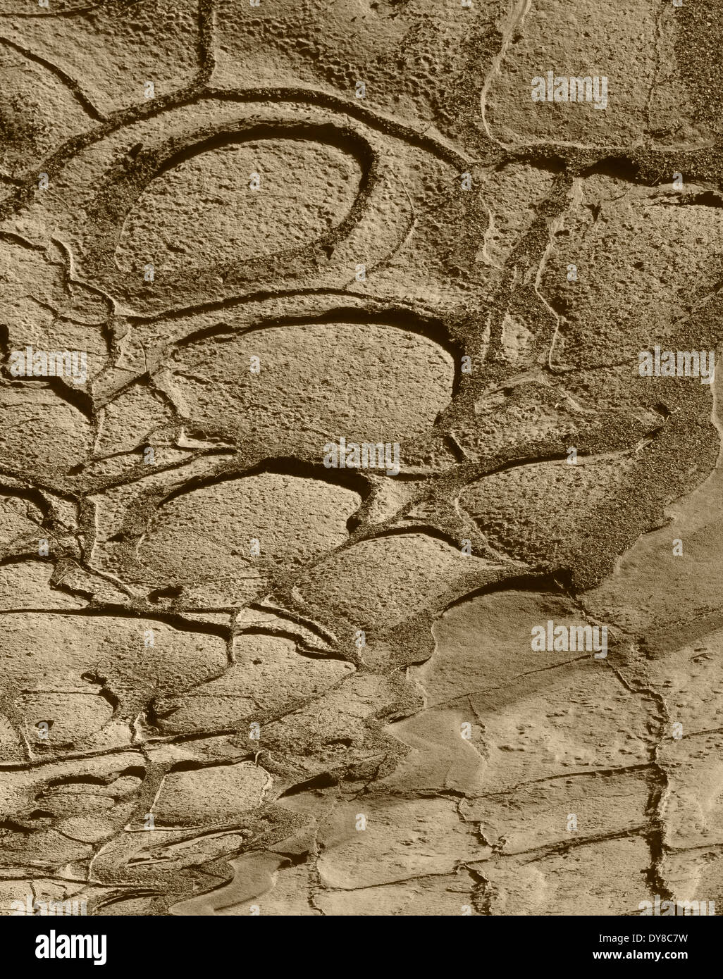 Mud Pattern Metal Pattern Bronze Mud Patterns #2 Stock Photo - Alamy