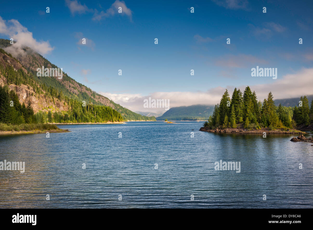Upper Campbell Lake in Strathcona Provincial Park, Vancouver Island