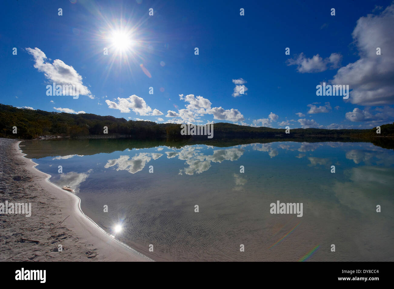 Australia, Fraser Island, national park, Queensland, water, sun Stock Photo
