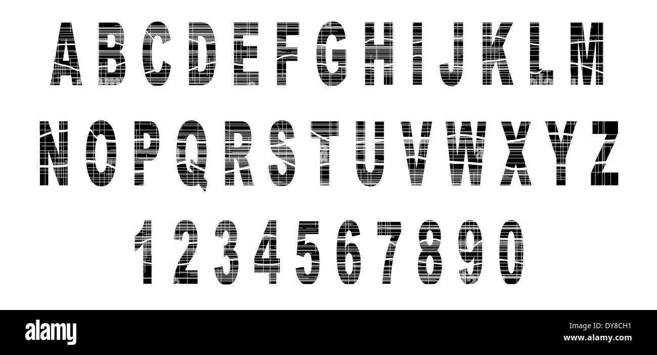 Black alphabets Black and White Stock Photos & Images - Alamy
