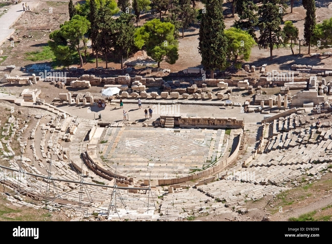 Theatre of Dionysus Eleuthereus on the slops of the Acropolis, Athens ...